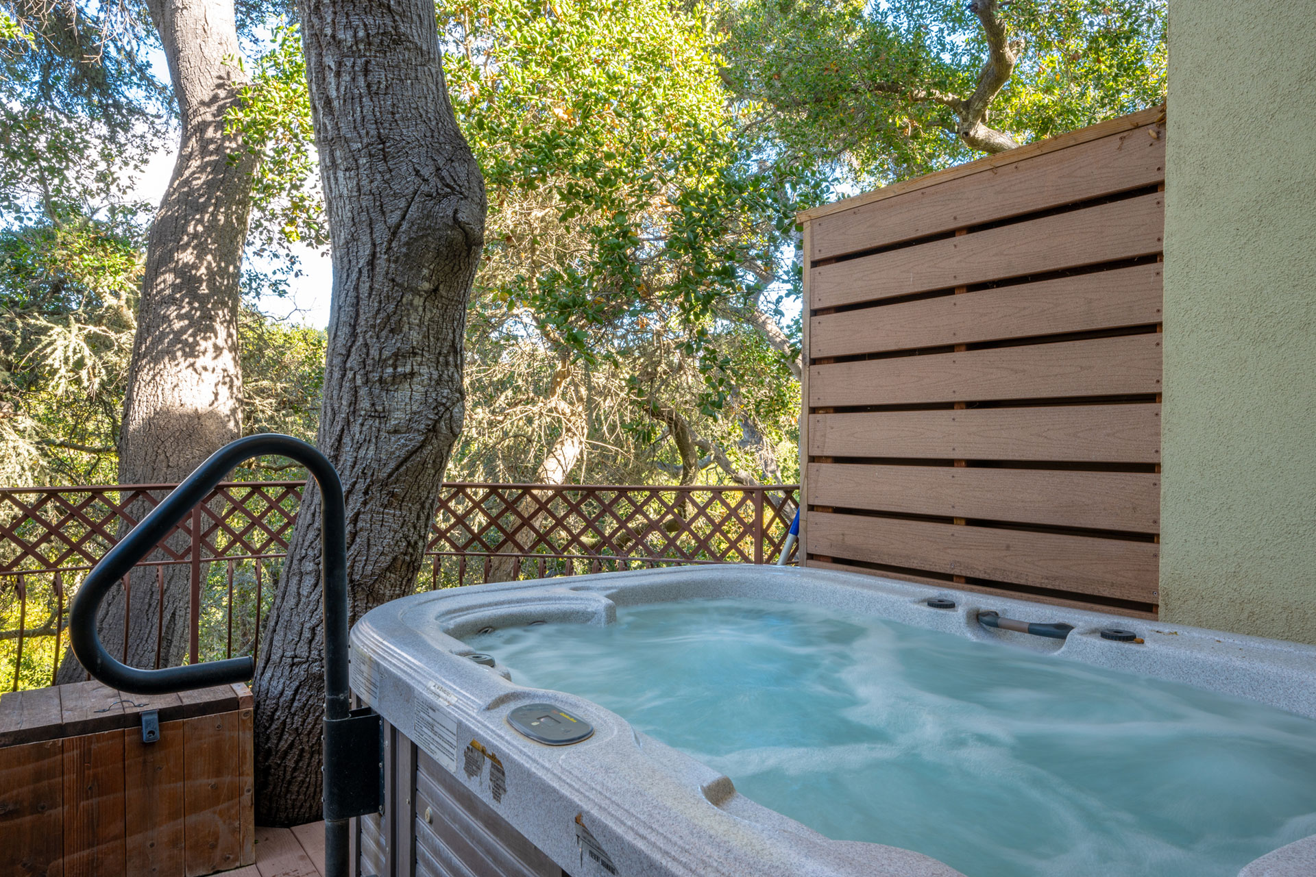 Sycamore Springs King Room Hot Tub Closeup
