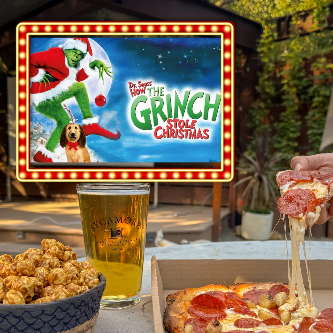 Free movie night in the Secret Garden featuring, How The Grinch Stole Christmas